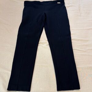 Calvin Klein Black Power Stretch Pull On Pants with Gold Accent